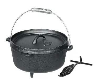 Dutch oven pan, 6,8 liter, El Fuego, Ay0463, zwart – kavel bij Onlineveilingmeester, Zutphen