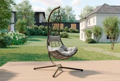 Hangstoel, Casaya, 915061, Klifton, donker groen/zwart – kavel bij Onlineveilingmeester, Zutphen