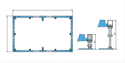Frame voor douchebak 100 x 100 cm Villeroy & Boch, U91412100 – kavel bij Onlineveilingmeester, Zutphen