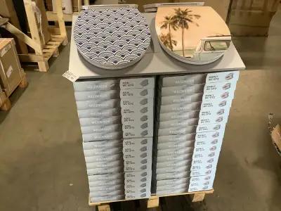 Ca. 72x Toiletbrillen, op display, Wellwater – kavel bij Onlineveilingmeester, Zutphen