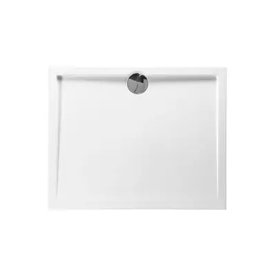 Douchebak slim 140x90 cm, AL, wit – kavel bij Onlineveilingmeester, Zutphen