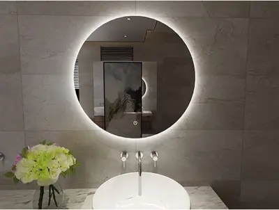 Spiegel rond met LED, dimbaar 80 cm, WB, Giro – kavel bij Onlineveilingmeester, Zutphen