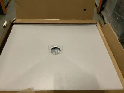Douchebak 90x90 cm, Sanibad, MG Premium, licht grijs – kavel bij Onlineveilingmeester, Zutphen