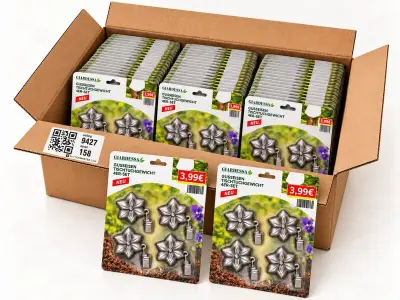 Ca. 200x Tafelkleedhangers, 4 in pak, Giardessa, grijs, Tafelkleedhangers, 4 in pak – kavel bij Onlineveilingmeester, Zutphen