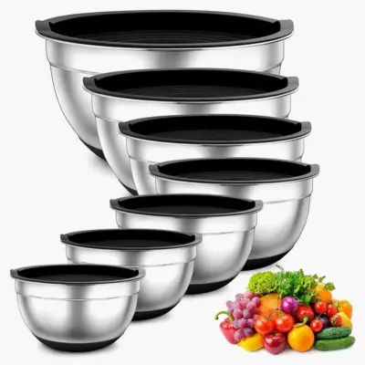 3x Complete sets van RVS 7 verschillende maten – kavel bij Onlineveilingmeester, Zutphen