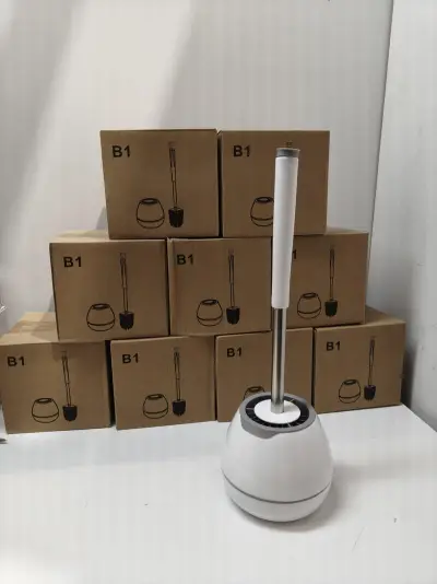 Ca. 10x Toiletborstel en houder, wit – kavel bij Onlineveilingmeester, Zutphen