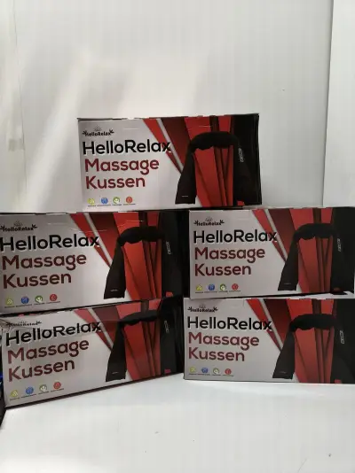 5x Shiatsu massagekussen met infrarood, Hellorelax – kavel bij Onlineveilingmeester, Zutphen