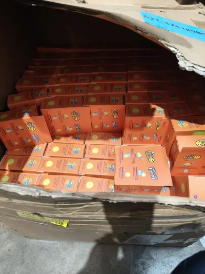 Ca. 300x Scrub sponzen voor de afwas, geel – kavel bij Onlineveilingmeester, Zutphen