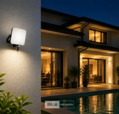 10 x LED Frameless Floodlight 10W – 6400K Koud Wit – IP66 – PEGASUS-10 – kavel bij Belga Veilingen