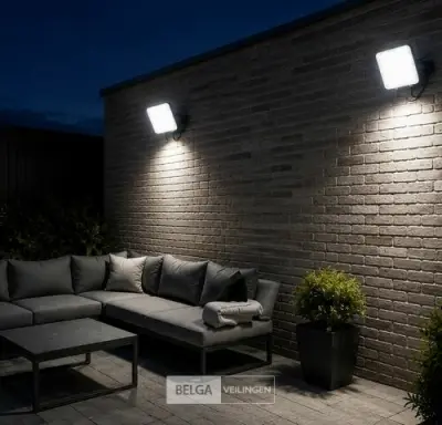 10 x LED Frameless Floodlight 50W – 6400K Koud Wit – IP66 – PEGASUS-50 – kavel bij Belga Veilingen