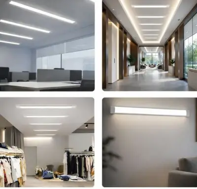 20 x LED Batten 36W – 120cm – 6500K Koud Wit – Koppelbaar – TETRA-120 – kavel bij Belga Veilingen