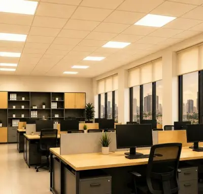 16 x LED Paneel 45W – 3000K Warm Wit - 595x595mm – IP20 – GALAKSI – kavel bij Belga Veilingen
