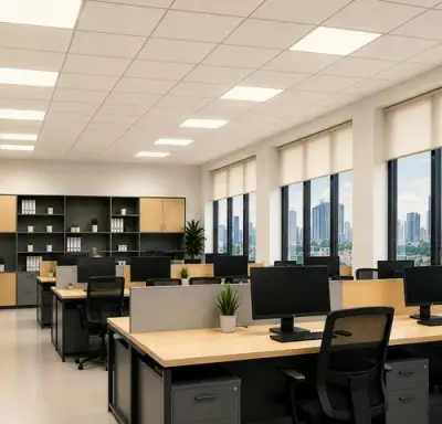8 x LED Paneel 45W – 4200K Neutraal Wit - 595x595mm – IP20 – GALAKSI – kavel bij Belga Veilingen