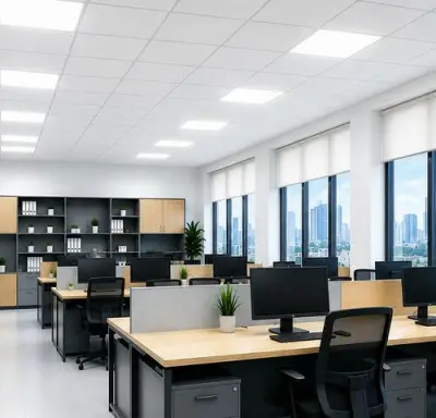 16 x LED Paneel 45W – 6400K Koud Wit - 595x595mm – IP20 – GALAKSI – kavel bij Belga Veilingen
