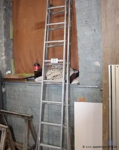 Aluminium uitschuifladder – kavel bij Appelboom
