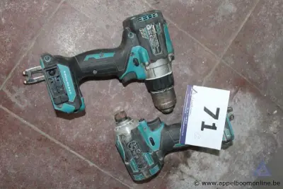2 accu schroefmachines MAKITA, werking niet gekend – kavel bij Appelboom