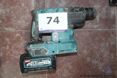 Accu boorhamer MAKITA, 4,0 Ah accu, 40 V, inclusief accu. Werking niet gekend – kavel bij Appelboom
