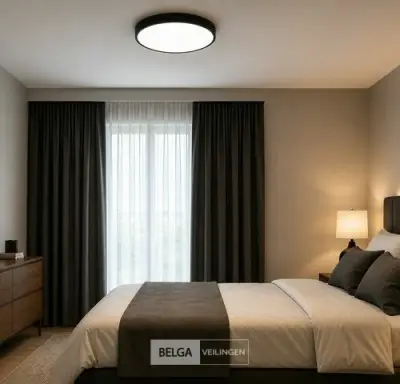4 x LED Plafondlamp 32W – 3CCT Verstelbaar - Zwart – IP20 – HAZEL-32 3CCT – kavel bij Belga Veilingen