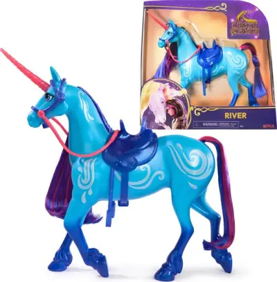 Unicorn Academy - Eenhoorn River - met hoofdstel en zadel – kavel bij GSD Auctions, Zoeterwoude