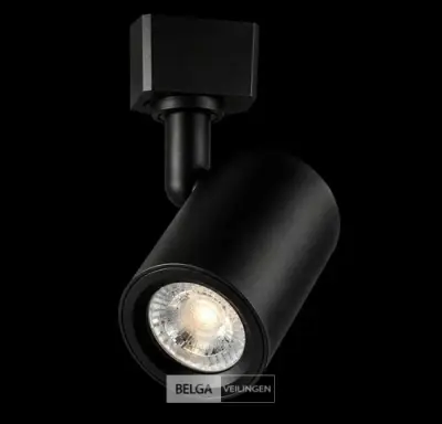 10 x LED Rail Spot 5W – 4200K Neutraal Wit - Zwart – IP20 – ARIZONA-5 – kavel bij Belga Veilingen