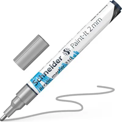 Schneider acrylmarker-Paint-It 310-lijnbreedte 2mm-zilver – kavel bij GSD Auctions, Zoeterwoude