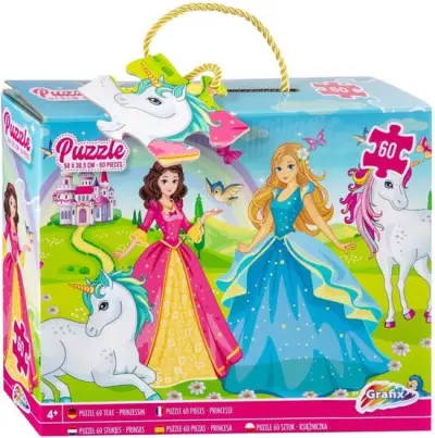 Vloerpuzzel Prinses 58x39 cm 60 Stukjes – kavel bij GSD Auctions, Zoeterwoude