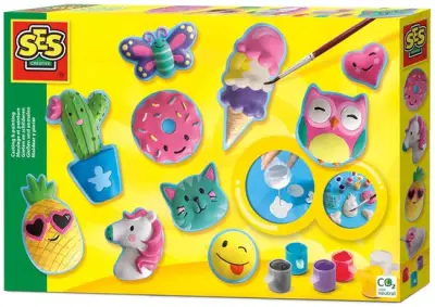 SES Creative - Gieten en Schilderen - Vrolijke Figuren – kavel bij GSD Auctions, Zoeterwoude