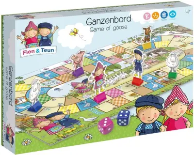 Fien & Teun ganzenbord - educatief peuter speelgoed – kavel bij GSD Auctions, Zoeterwoude