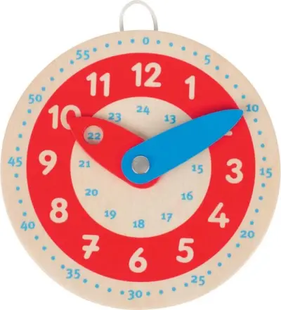 Goki Clock, leer klok, 10 cm, makkelijk voor kinderhand – kavel bij GSD Auctions, Zoeterwoude