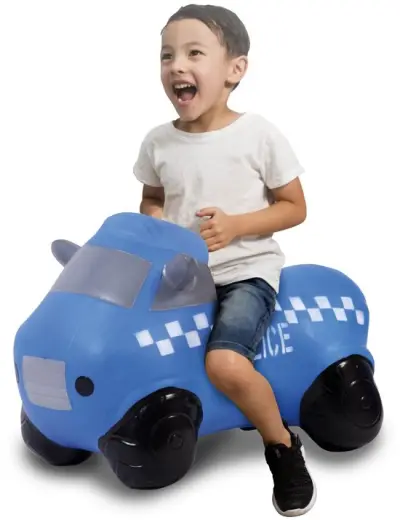 Skippy Politie Auto Blauw Junior met Pomp – kavel bij GSD Auctions, Zoeterwoude