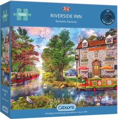 Gibsons - Riverside Inn - 1000 stukje 68×49cm - Legpuzzel – kavel bij GSD Auctions, Zoeterwoude