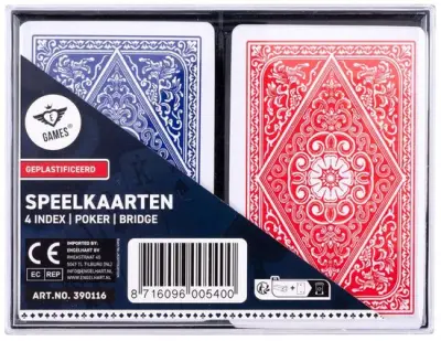 Longfield Speelkaarten – 2 Sets in Kunststof Doosje – kavel bij GSD Auctions, Zoeterwoude