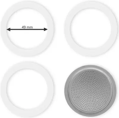 Bialetti - Set Filterplaatje aluminium (49mm) – kavel bij GSD Auctions, Zoeterwoude