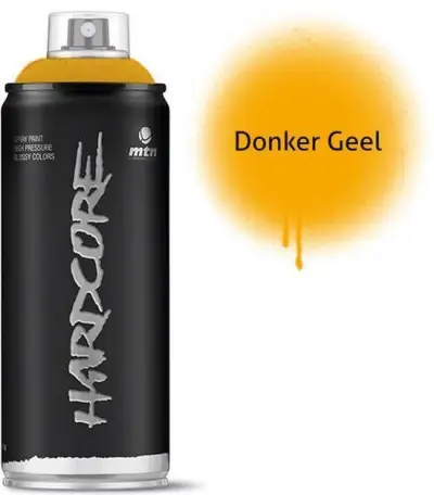 MTN Donkergele spuitverf -400ml hoge druk en glans afwerking – kavel bij GSD Auctions, Zoeterwoude