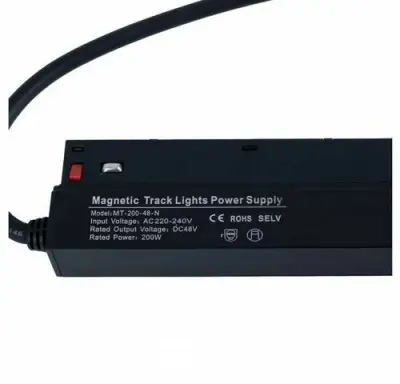 2 x Transformator voor Magnetische Rail – 48V – 200W – Zwart – kavel bij Belga Veilingen