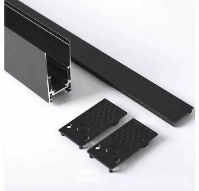 10 x Magnetische Rail voor Opbouw – 20mm – 48V – 2 Meter – Zwart – kavel bij Belga Veilingen
