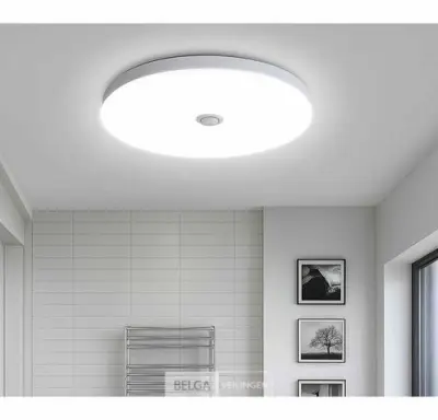 4 x LED Plafondlamp met Sensor – Rond – 20W – 6500K Koud Wit – kavel bij Belga Veilingen