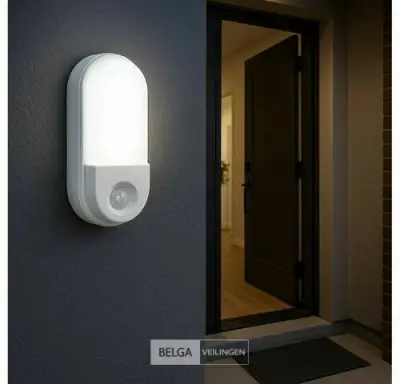 4 x LED Plafondlamp met Sensor – Ovaal – 15W – 6500K Koud Wit – kavel bij Belga Veilingen