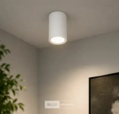10 x LED Opbouw Spot 5W – 4200K Neutraal Wit - Wit – IP20 – SANDRA-5/XL – kavel bij Belga Veilingen
