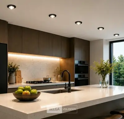 25 x Downlight Fitting – GU10 – Zwart – Ø90mm – IP20 – MINT-1 – kavel bij Belga Veilingen