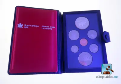 Kistje van de Royal Canadian Mint - Set munten Canada 1985 – kavel bij Clicpublic, Nivelles