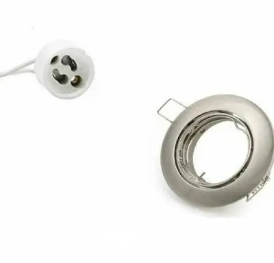 50 x Downlight Fitting – Draaibaar – GU10 – Zilver – IP20 – kavel bij Belga Veilingen