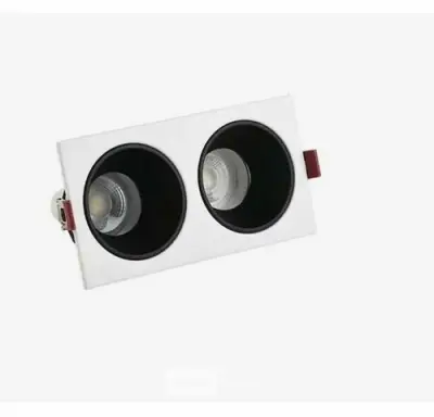 10 x Downlight Fitting – Draaibaar – GU10 – Wit/Zwart – IP20 – EP-2 – kavel bij Belga Veilingen
