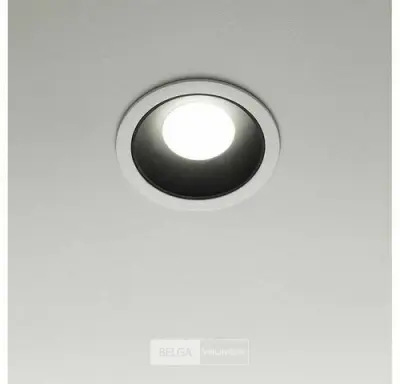 50 x Downlight Fitting – GU10 – Zwart/Wit – IP20 – kavel bij Belga Veilingen