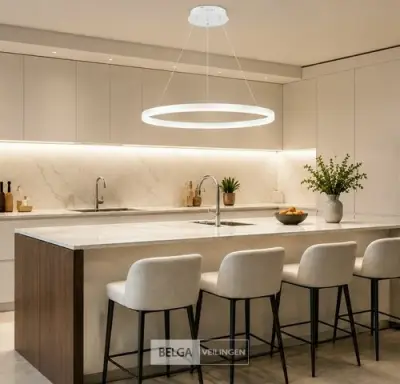 LED Ring Hanglamp 35W – 3CCT Dimbaar - Wit – IP20 – HARVEY-35 3CCT – kavel bij Belga Veilingen