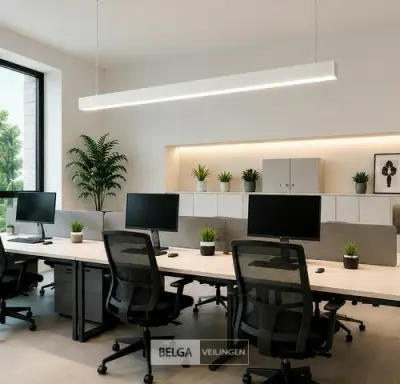 3 x LED Lineaire Hanglamp 40W – 3CCT Instelbaar - Wit – INNOVA3-40 3CCT – kavel bij Belga Veilingen
