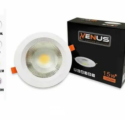 10 x LED Downlight – 15W – 3000K Warm Wit – IP20 – kavel bij Belga Veilingen