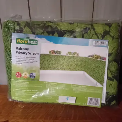 Balkonscherm met klimopmotief, merk Florabest (Lot: 7) – kavel bij Goeiendeal, Lommel