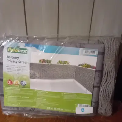 Balkonscherm met steenmotief, merk Florabest (Lot: 8) – kavel bij Goeiendeal, Lommel