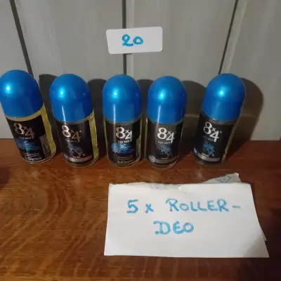 5 stuks roller-deo "For Men", merk 8x4 (Lot: 20) – kavel bij Goeiendeal, Lommel